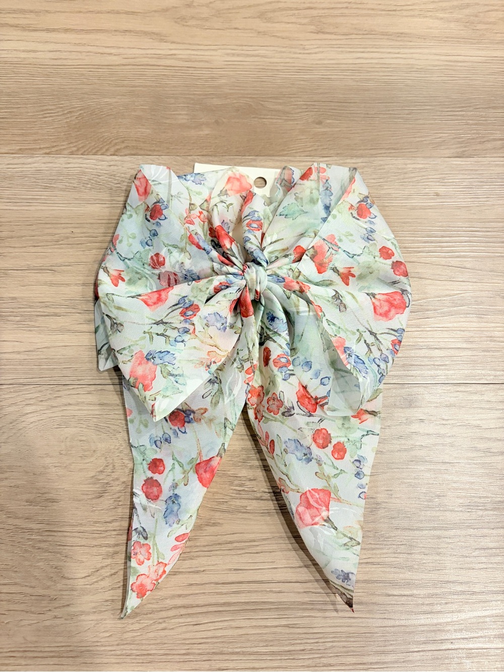 Floral Chiffon Bow Hair Clip